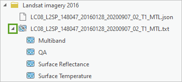 Landsat imagery file