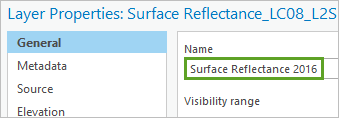 Layer Properties window