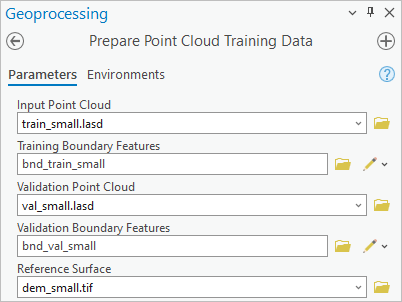 Tool parameters