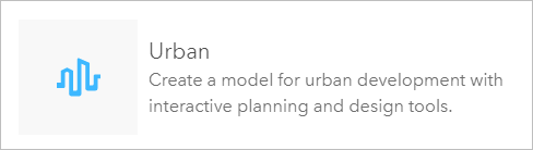 Option for creating an urban model