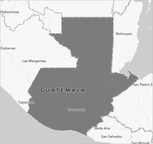 Map of Guatemala