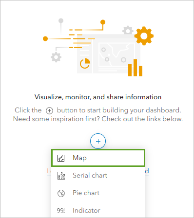 Map on the Add element menu on the Layout pane