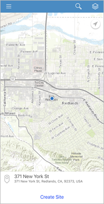 Default map view showing the location of Esri headquarters