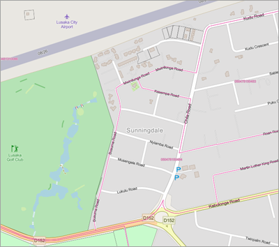 Sunningdale district on the map