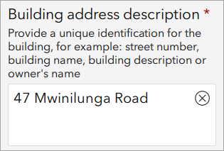 Building address description question