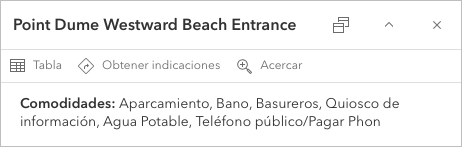 Point Dume Westward Beach Entrance trailhead pop-up in Spanish