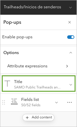 Title configuration tool