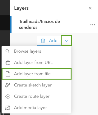 Add layer from file option