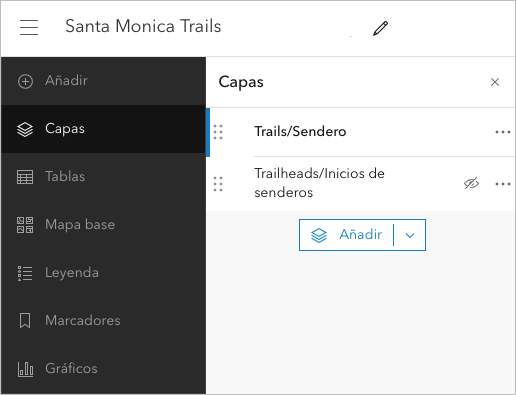 Tool names in Spanish and map name in English