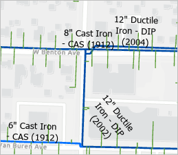 Map with labels