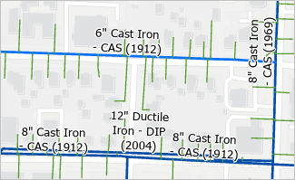 Labels with halos on the map