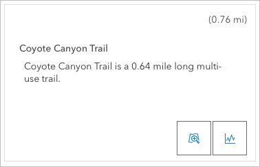 Coyote Canyon Trail card in English