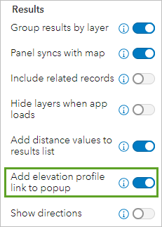 Add elevation profile link to popup option
