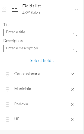 Remaining fields