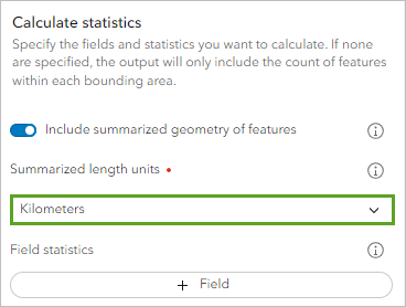 Summarize Within Calculate statistics parameter