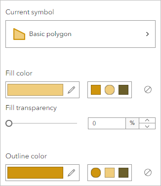 Dark orange outline