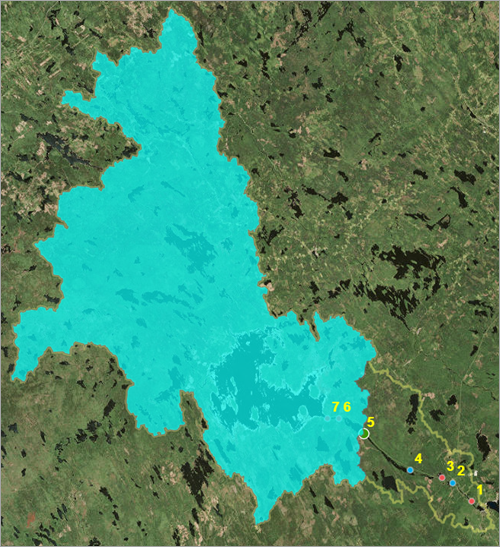 Watershed upstream of Dam 5