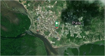 Imagery of the town of Pate