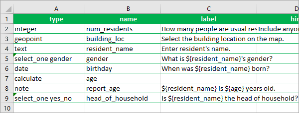 Head of household question added to the form