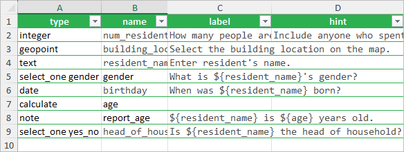 Head of household question added to the form