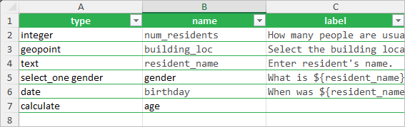 Calculate question added to the form