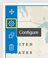 Configure button on the map element