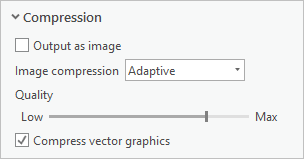 Export compression settings.
