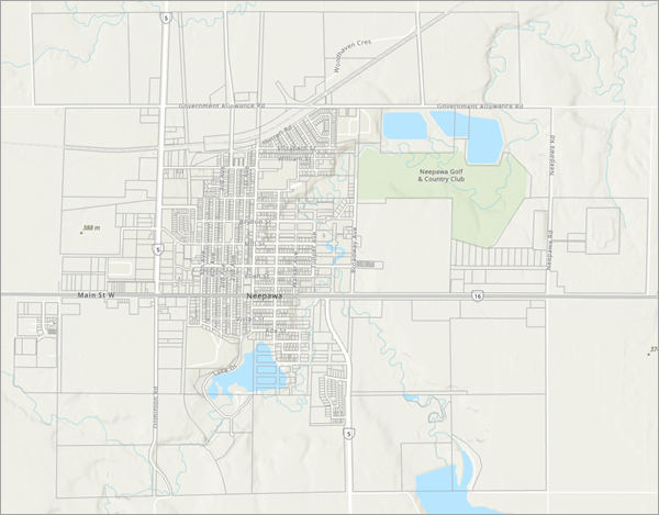 Property map of Neepawa