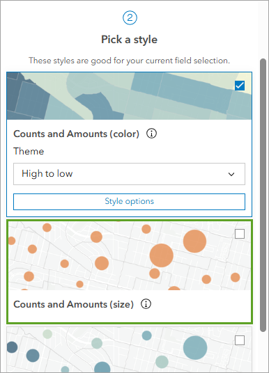 Map and styles pane