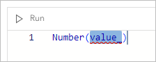 Number function with highlighted text