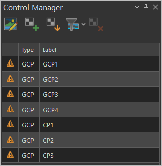 Control Manager pane