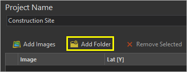 Add Folder button