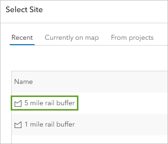 5 mile rail buffer option