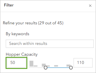 Hopper Capacity attribute