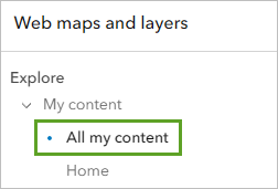 All my content tab