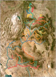 Colorado river basin shapefile added