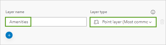Name the layer and set its type.