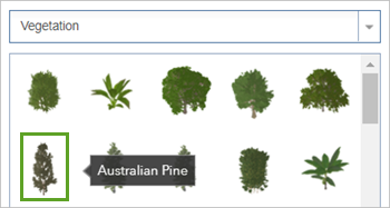 Australian Pine in the Vegetation symbol group