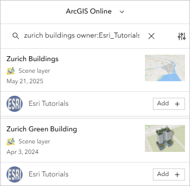 Buildings layers to add
