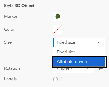 Attribute-driven option