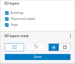 3D layers mask tools