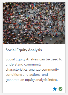 Social Equity Analysis solution card