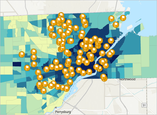 The CandidateSites layer is visible in the Contents pane on the map.