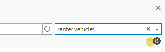 The text renter vehicles in the search bar in the Data Browser window