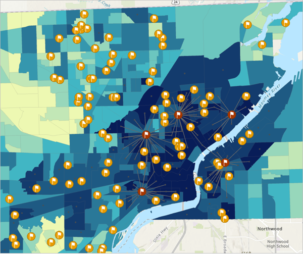 Resulting allocation map