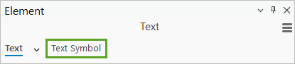 Text Symbol tab