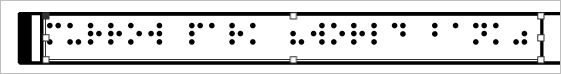 Layout title in Braille