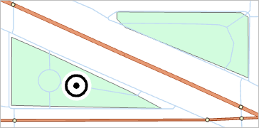Map with the anchor point using the Primary Focus Point symbol