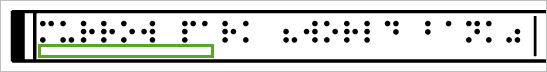 Box on the layout where the print title goes