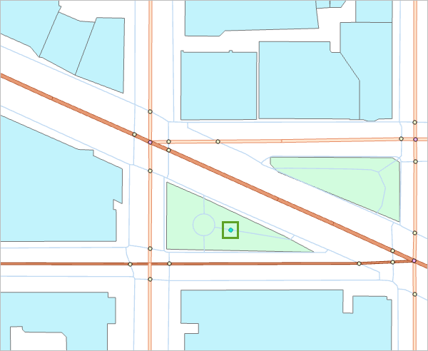 Anchor Point feature on the map in Murrow Park